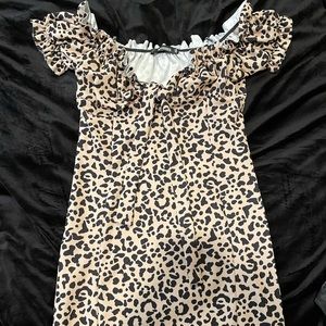 Misguided mini cheetah dress